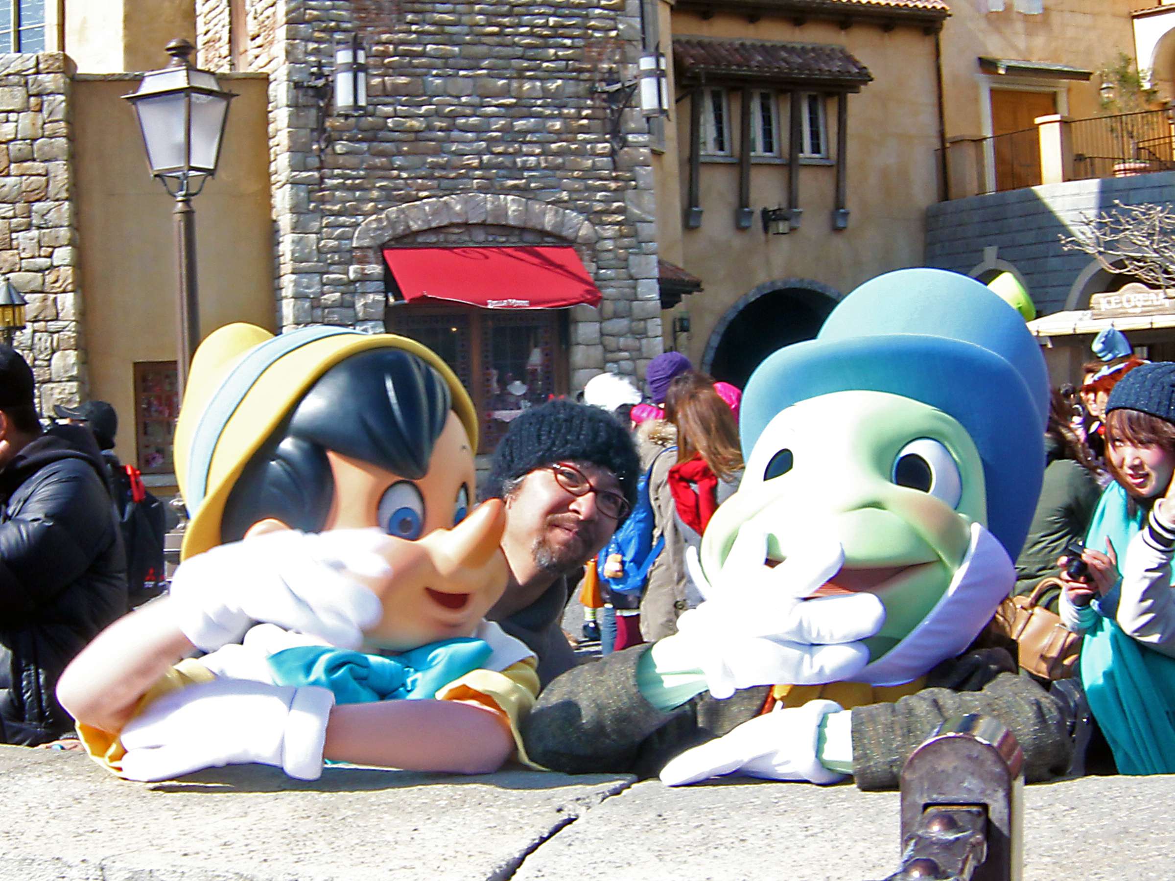 Pinocchio & Jiminy Cricket with Kazupico